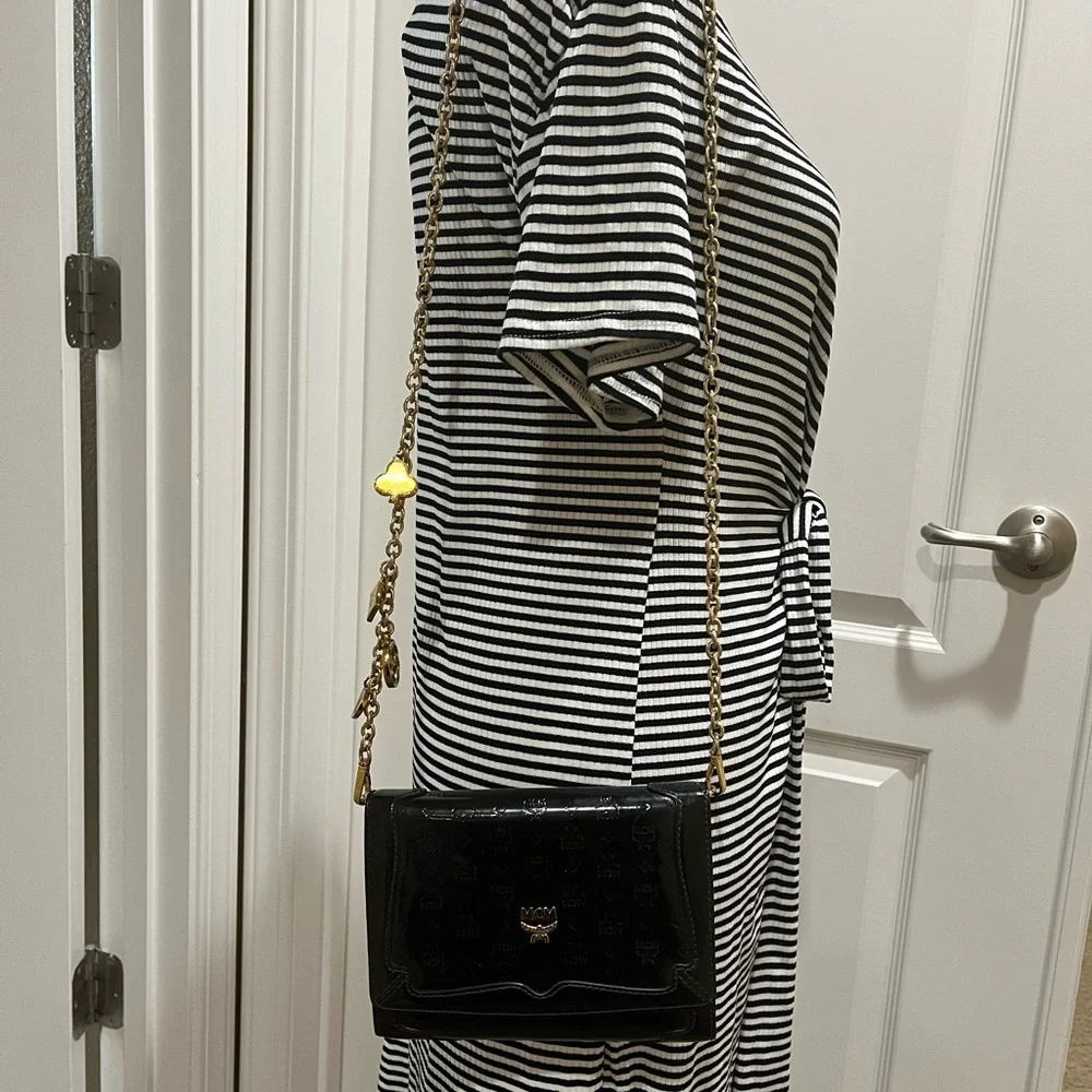 MCM Patent Sling Bag - Picture 13 of 15